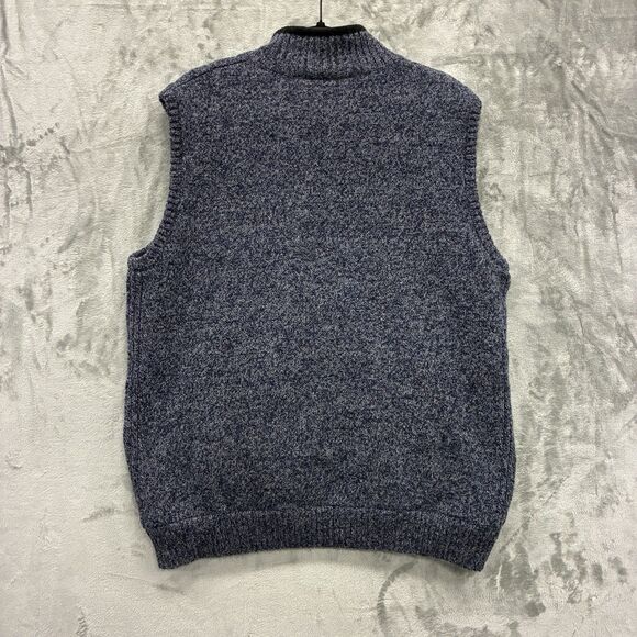 Pendleton Shetland Wool Full Zip Vest Size XL Reversible Fleece Washable Preppy - Picture 6 of 6